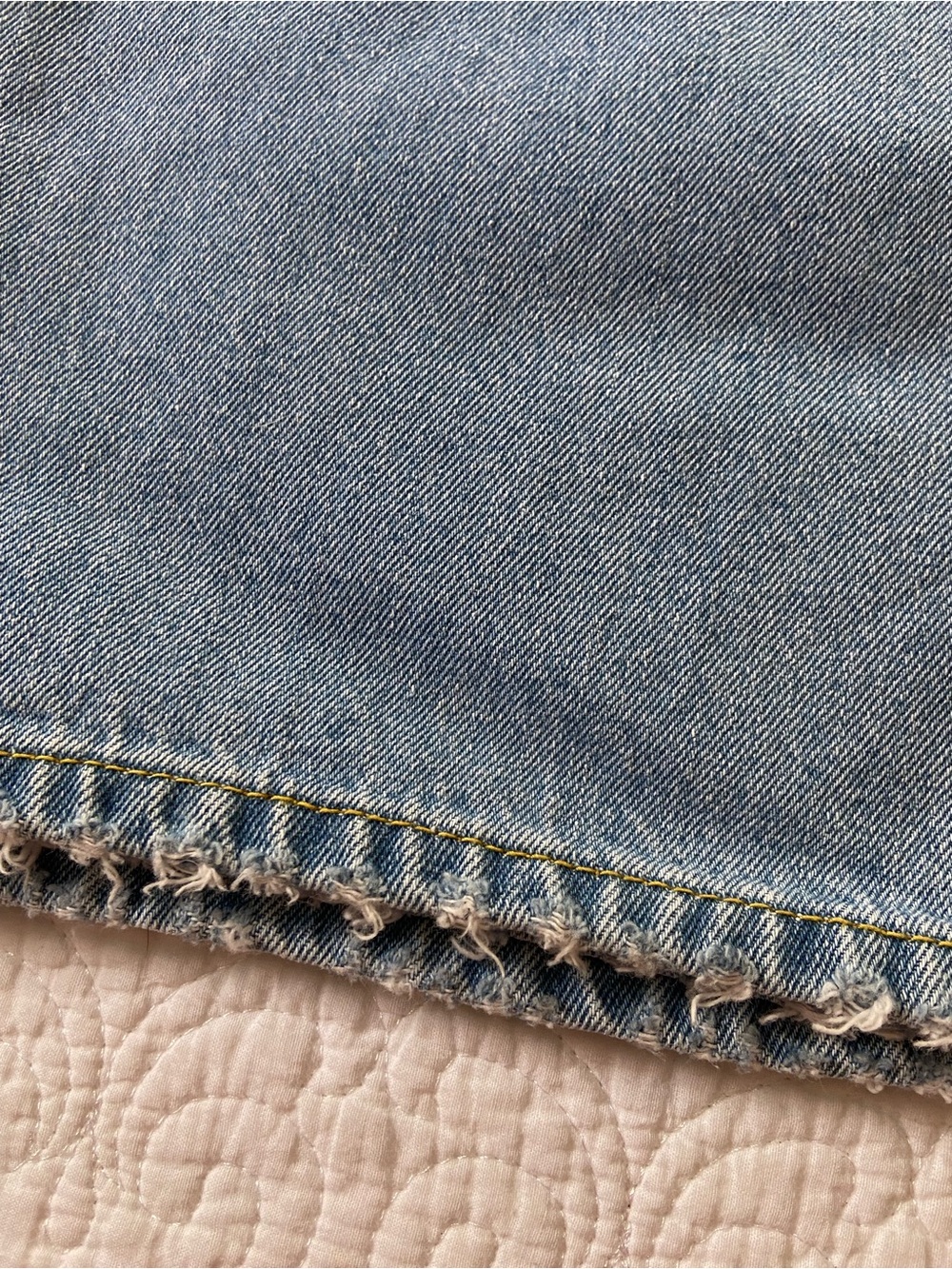 Etica Light Blue 100% Cotton High Waisted Button Fly Wide-Leg Jeans - Picture 9 of 13